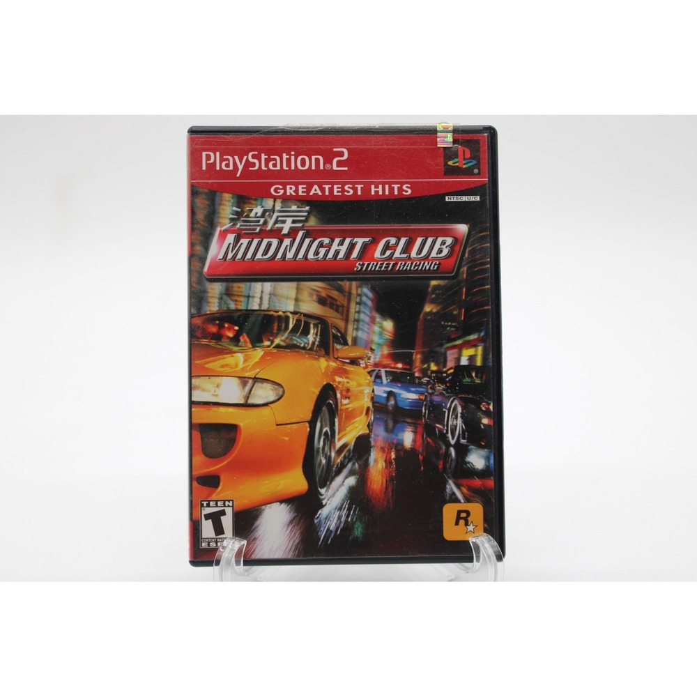 PS2 Midnight Club Street Racing (PlayStation 2, 2000) Greatest Hits Rockstar‎